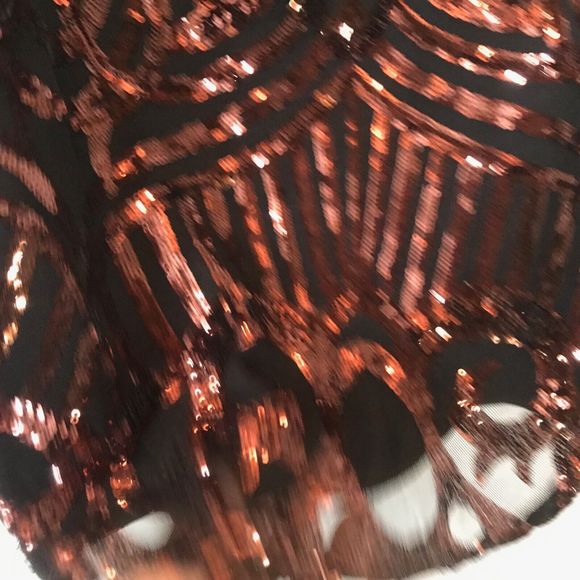 New Quiz Sequin Cocktail Dress Halter Neck GB12 EU40 US10 Festival Fully Lined - Picture 4 of 9